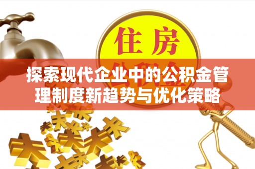 麦寮探索现代企业中的公积金管理制度新趋势与优化策略