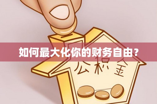 麦寮如何最大化你的财务自由？