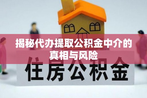 麦寮揭秘代办提取公积金中介的真相与风险