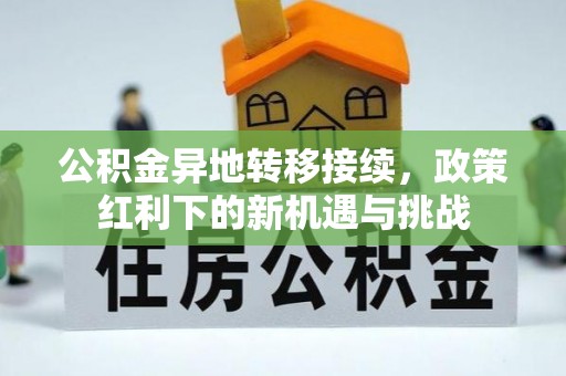 麦寮公积金异地转移接续，政策红利下的新机遇与挑战