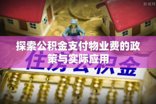 麦寮探索公积金支付物业费的政策与实际应用
