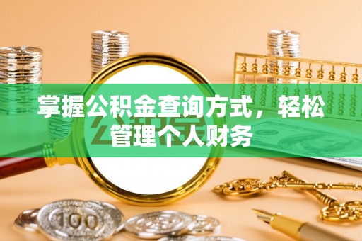 麦寮掌握公积金查询方式，轻松管理个人财务