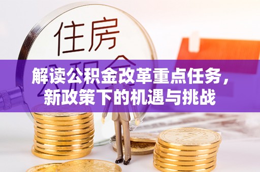 麦寮解读公积金改革重点任务，新政策下的机遇与挑战