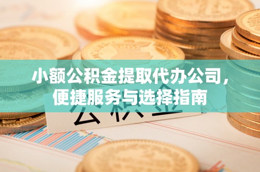 麦寮小额公积金提取代办公司，便捷服务与选择指南