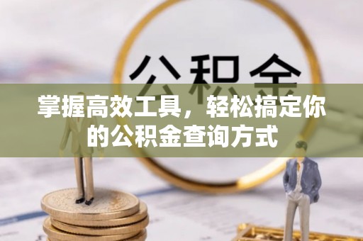 麦寮掌握高效工具，轻松搞定你的公积金查询方式
